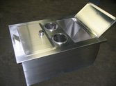 small stainless steel tank